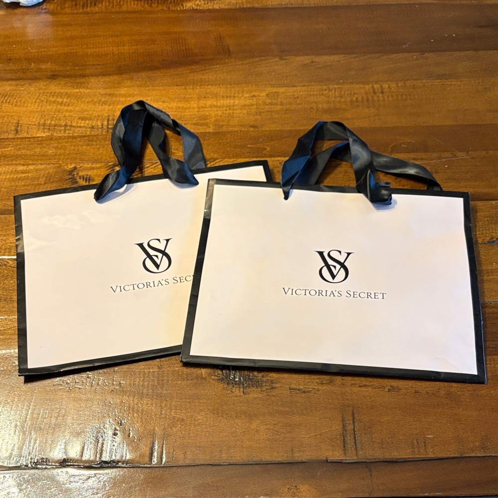Victoria's Secret shiny gift bags total of two